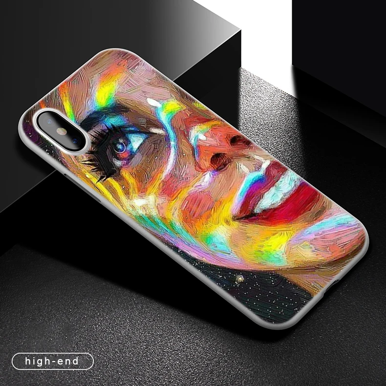 Мягкий чехол из ТПУ для iPhone 13 12 Mini 11 Pro XS Max XR X 8 7 6 Plus SE 2020 S в стиле Триппи Арт