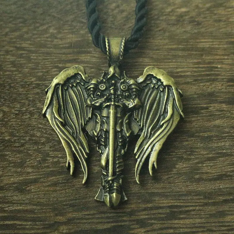 1 шт. Мужская цепочка с подвеской в виде крыльев Ангела|irish crosses|angel cross pendantcross wings