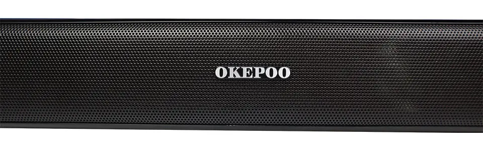 OKEPOO домашний кинотеатр 40 Вт Bluetooth Саундбар для ТВ аудио динамик 29,5 дюймов 2,0 3D объемный канал стерео RCA оптическая звуковая панель