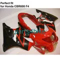 Подходит инъекции Обтекатели для Honda CBR600 F4 1999 2000 Метта черный обтекателей CBR 600 F4 99 00 AE09