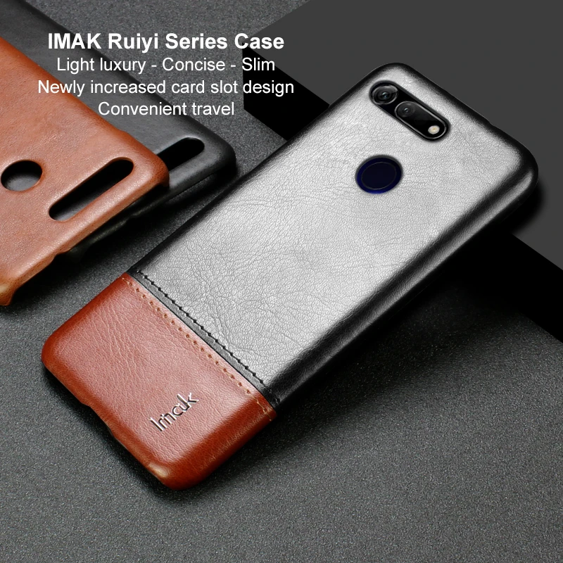 Huawei Honor View 20 Leather Case Card Funda IMAK Concise Slim Back Shell for View20 Cover V20 | Мобильные телефоны и