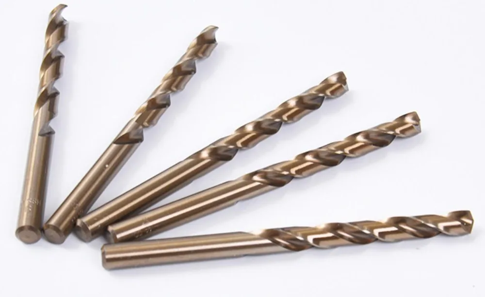 

10pcs HSS Cobalt Twist Drill Bit Set M35 Co Drill Bit 1mm 1.5mm 2mm 2.5mm used for Steel Stainless Steel Metal Reamer Tools
