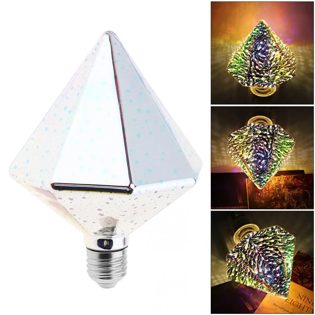 

Светодиодная лампочка 7 Вт, тип сверла, 3D украшение, лампочка фейерверка с углом свечения 360 градусов для рождества/праздника/украшения инте...