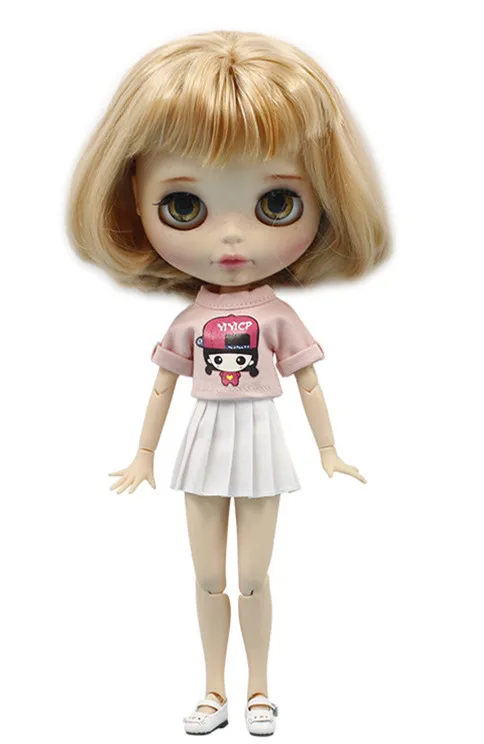 Одежда для кукол Blyth Милая летняя футболка с короткими рукавами мини-юбка 1/6 30 см шарнирная кукла азон Licca куклы Icy аксессуары