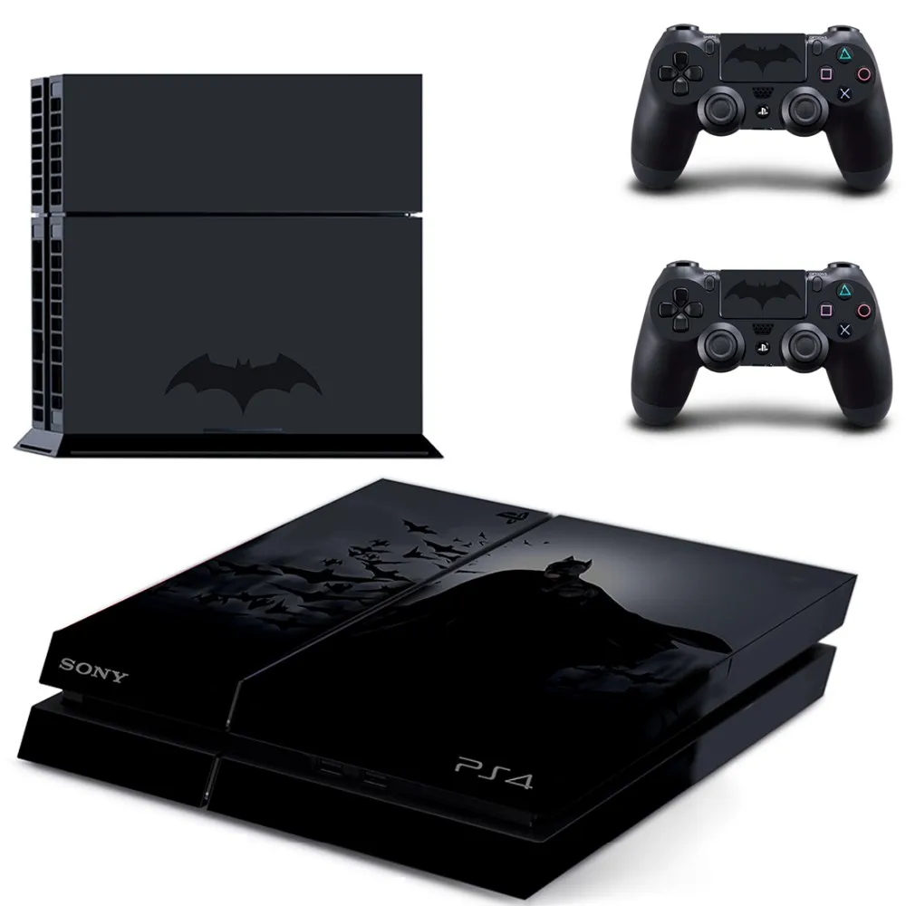 Бэтмен наклейки стикеры на кожу для sony Playstation 4 PS4 консоли+ 2 предмета наклейки для PS4 контроллер