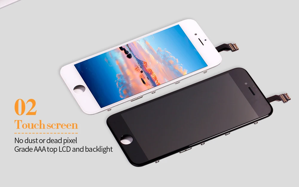 Класс AAA+++ для iPhone 6 Plus 6S Plus lcd с 3D сила кодирующий преобразователь сенсорного экрана в сборе для iPhone 5C дисплей без битых пикселей