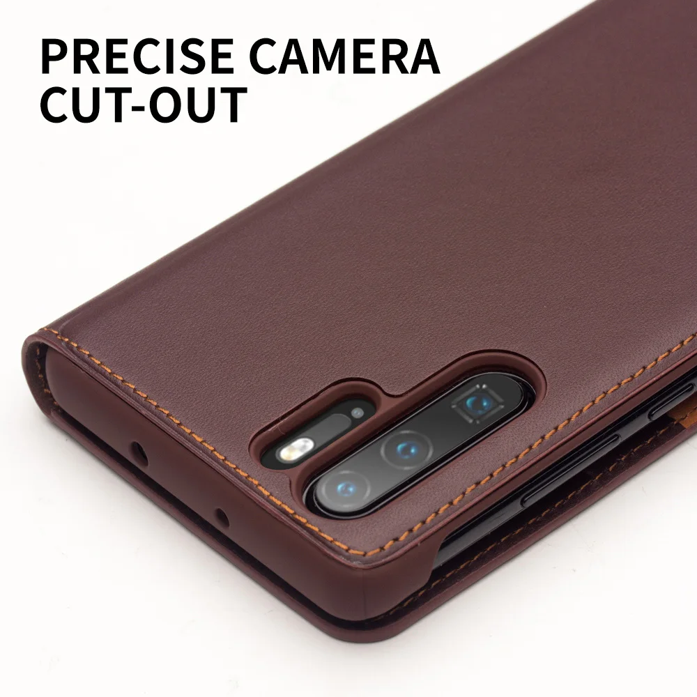 Роскошный чехол для телефона QIALINO из натуральной кожи Huawei P30 Pro Стильный тонкий