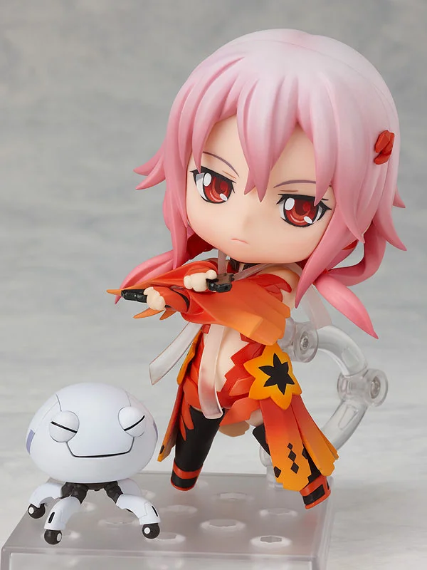 New 10cm Japanese Anime Figure Cute Nendoroid Model Guilty Crown 240# Yuzuriha Inori Decoration Doll PVC Action Baby Toys | Игрушки и