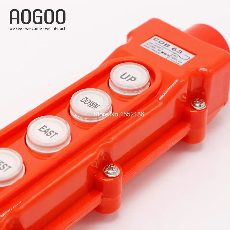 COB-63(CLD 63) Waterproof Hoist Crane Pendant Control Station Push Botton 6 Buttons/Switch Ways Romate | Обустройство дома