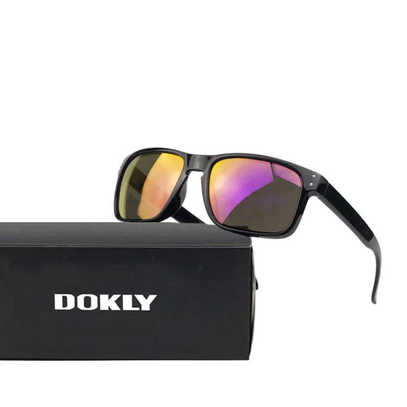 Dokly фиолетовые зеркальные женские солнцезащитные очки модные для женщин UV 400|uv