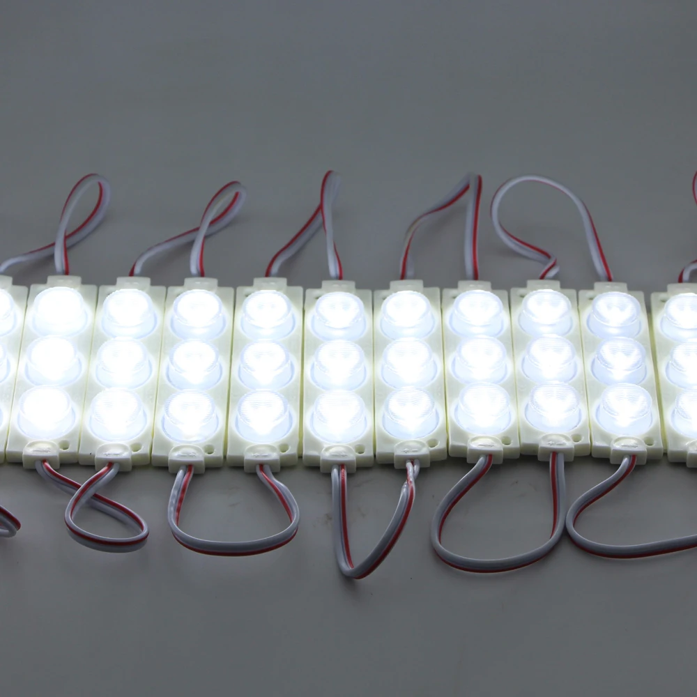 10 шт. светодиодный модуль 3 s 3030 SMD 12V IP68 Водонепроницаемый впрыска Пластик ЖК