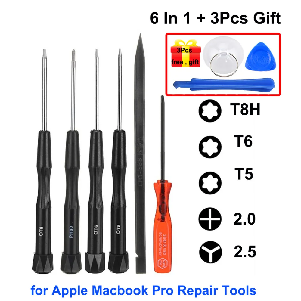 4/6 шт 5 Star Phillips Torx отвертка ремонтный набор инструментов для Apple iPhone MacBook Air/Pro с