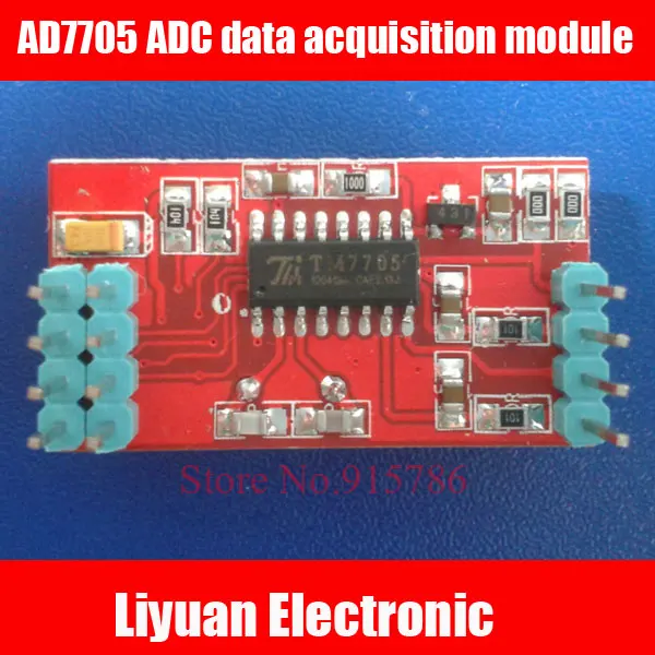 2 шт. AD7705 двойной 16-битный модуль сбора данных ADC/Программируемый интерфейсный SPI с