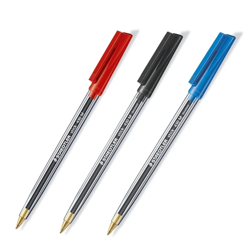 Шариковая ручка для документов № 430 м с колпачком и клипсой 3 шт./лот|ballpoint pen|pen withpen