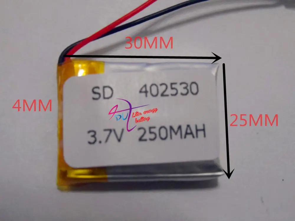 Лучший бренд батареи 402530 042530 батарея 250mah 3 7 V планшет MP3 MP4 GPS маленькие игрушки|3.7v
