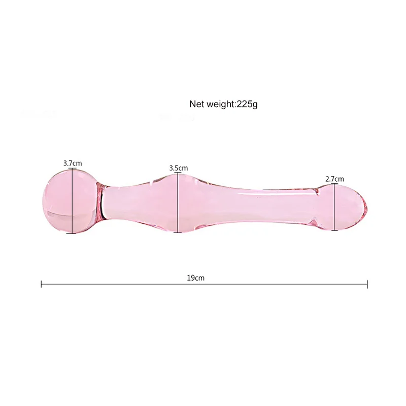 Crystal Penis Glass Anal Plug Massage Stick Stimulate Anus Couple Flirting Adult Game Sex Toys for Plugs Butt Plug. | Красота и