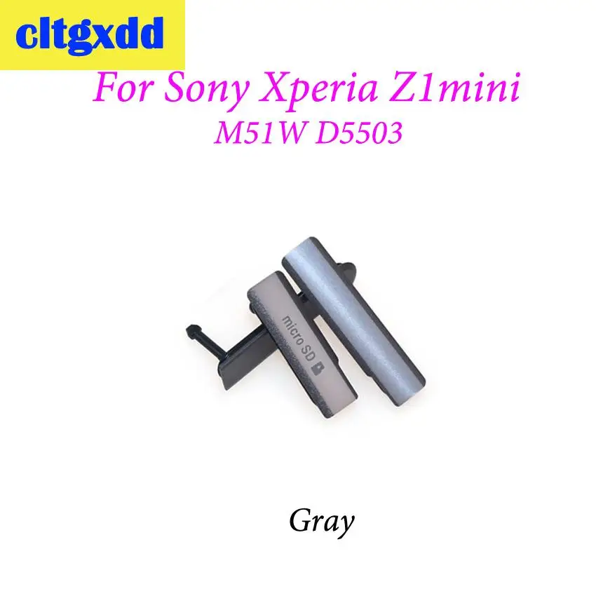 Cltgxdd Micro SD Разъем для SIM-карты разъем USB зарядного порта Крышка блока Sony Xperia Z1mini Z1