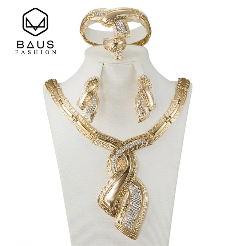 BAUS 2017 высококачественные модные африканские Ювелирные наборы Африканский