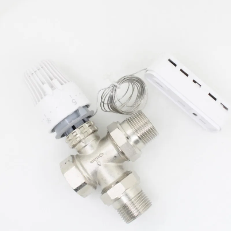 Energy saving Long range controller 6-28 degree For Plumbing system Indoor radiator thermostatic valve 3 way | Обустройство дома