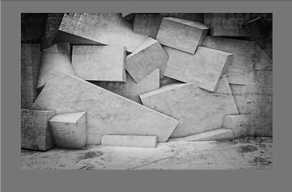 Бесплатная доставка на заказ 3D абстрактные геометрические обои для гостиной