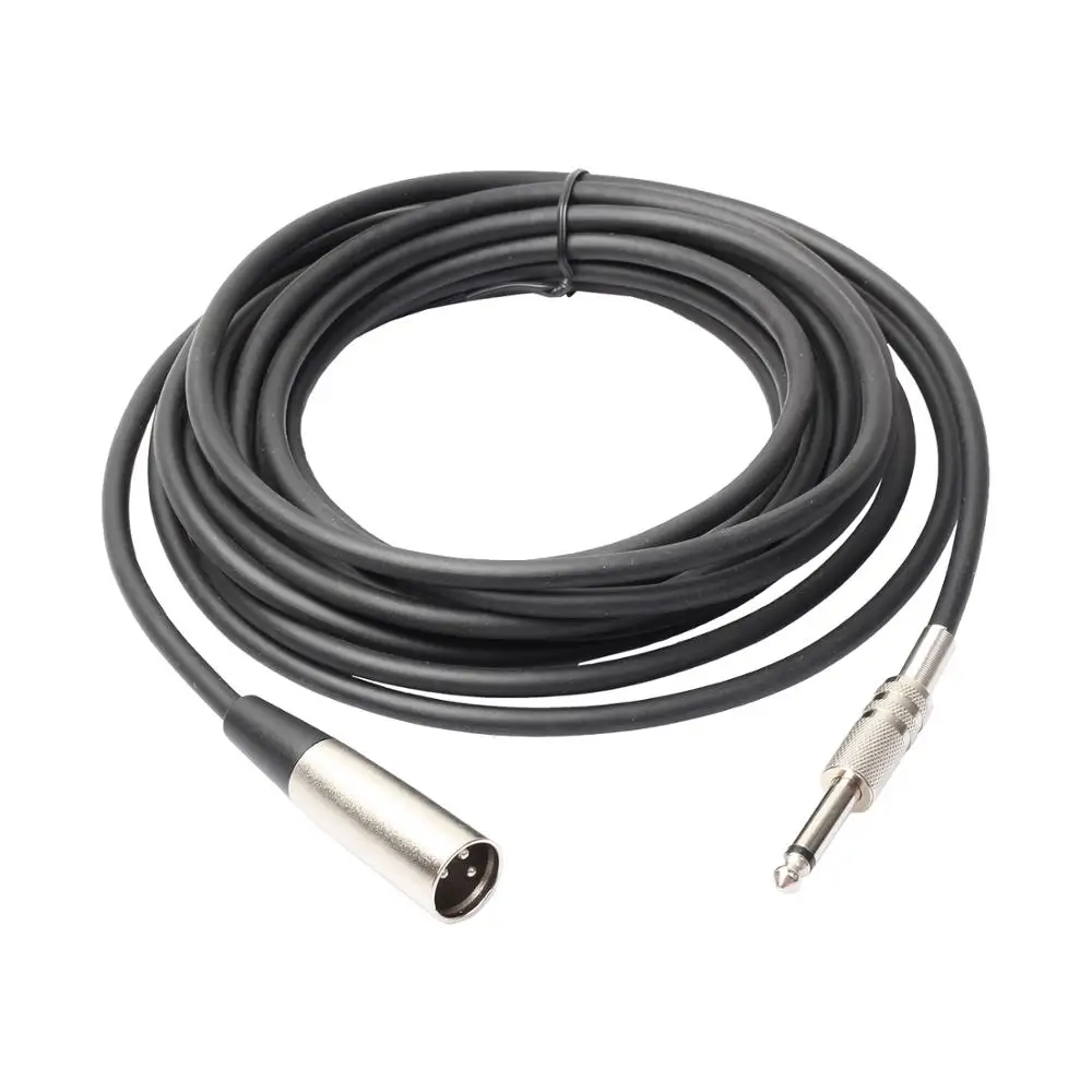 REXLIS XLR 3 контактный штекер 1/4 моно экранированный микрофонный Mic кабель|Кабели VGA| |