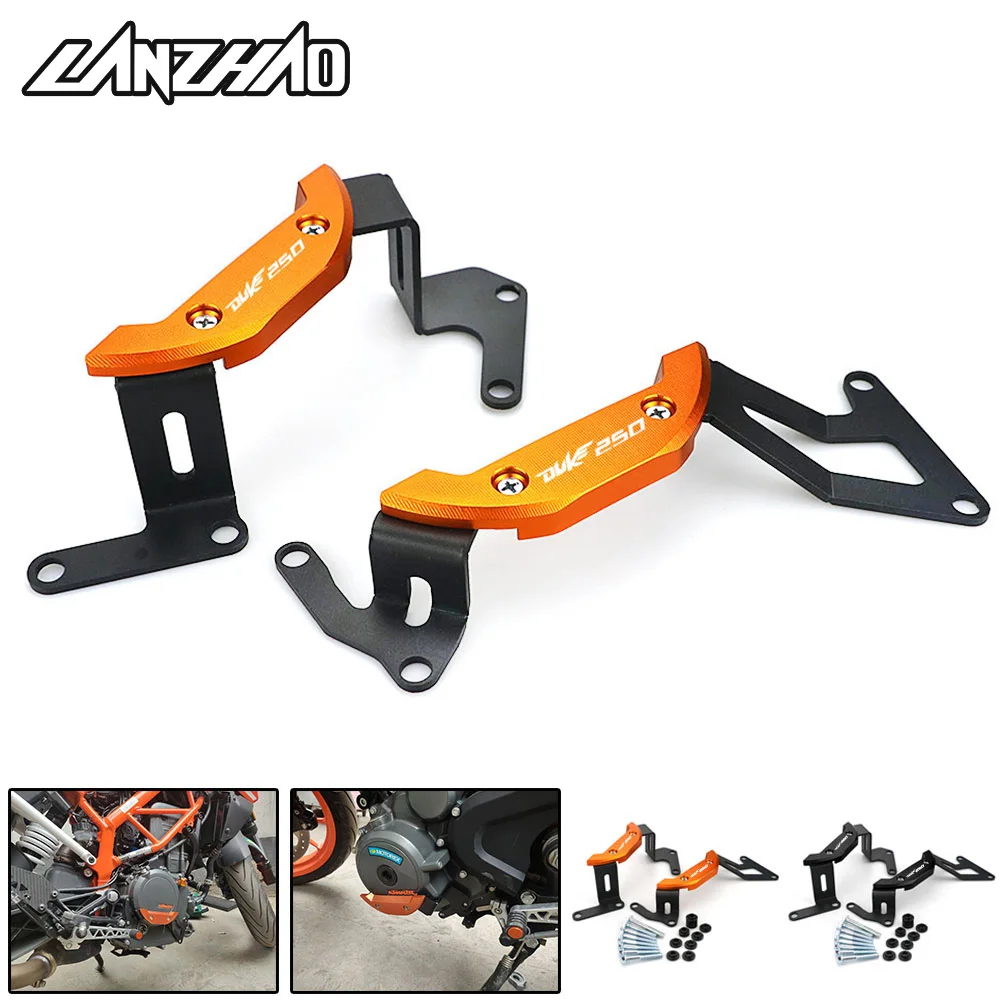 2019 New Orange Motorcycle Engine Cover Guard Protector CNC Aluminum Accessories Black for KTM Duke 250 2017 2018 | Автомобили и