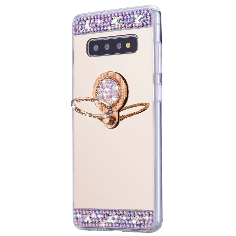 Блестящий чехол для телефона Samsung Galaxy A30 A50 M10 M20 S10 S10e S8 S9 зеркальный J4 Plus J6 A7 A9 A6 A8 2018