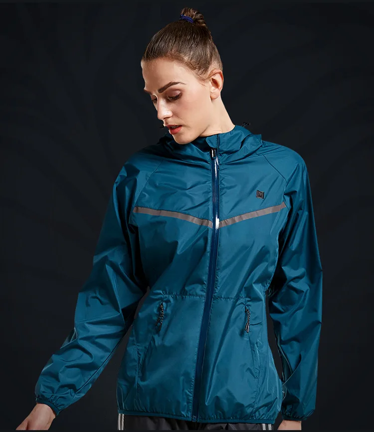 Vansydical, спортивная куртка для женщин, для фитнеса, топ, рубашка, для йоги, куртка, водонепроницаемая, ветрозащитная, спортивная куртка с капюшоном, спортивный костюм