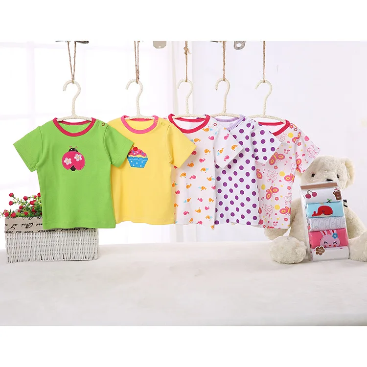 Лето 2017 ins взрыв детей с короткими рукавами детские футболки 5 шт./лот случайные