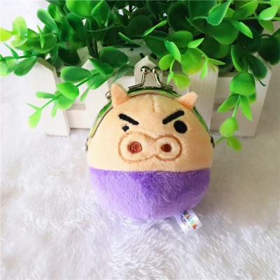 Kawaii Япония Мультфильм Crayon Shin Chan брелок Брелок Клип Монета Сумка кошелек из плюша игрушка кукла девочка подарки - Цвет: 4