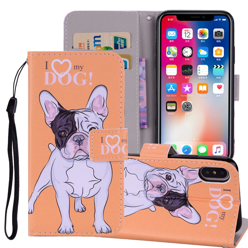 Для iphone 7 8 6 Plus X XR XS Max чехол кожаный бумажник флип-чехол для Coque iphone 7 5S SE 6S чехол для телефона Магнитный