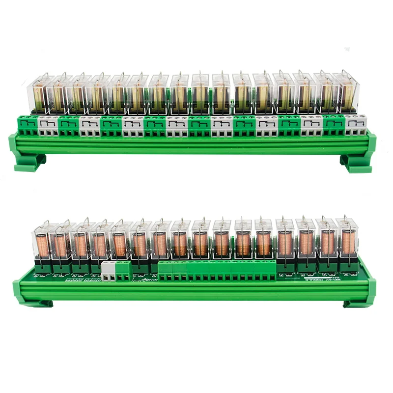 16 каналов 1 SPDT DIN рейка OMRON G2R 12 В модуль реле интерфейса DC/AC|omron g2r|interface relaydin mounting rail |