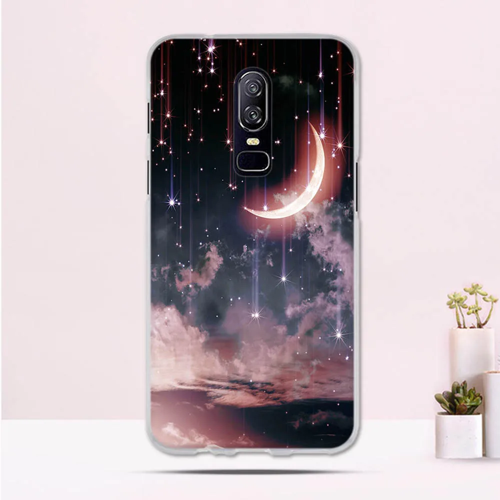 Чехол для OnePlus 6 One Plus 1 + чехол мягкая задняя крышка из ТПУ силиконовые чехлы