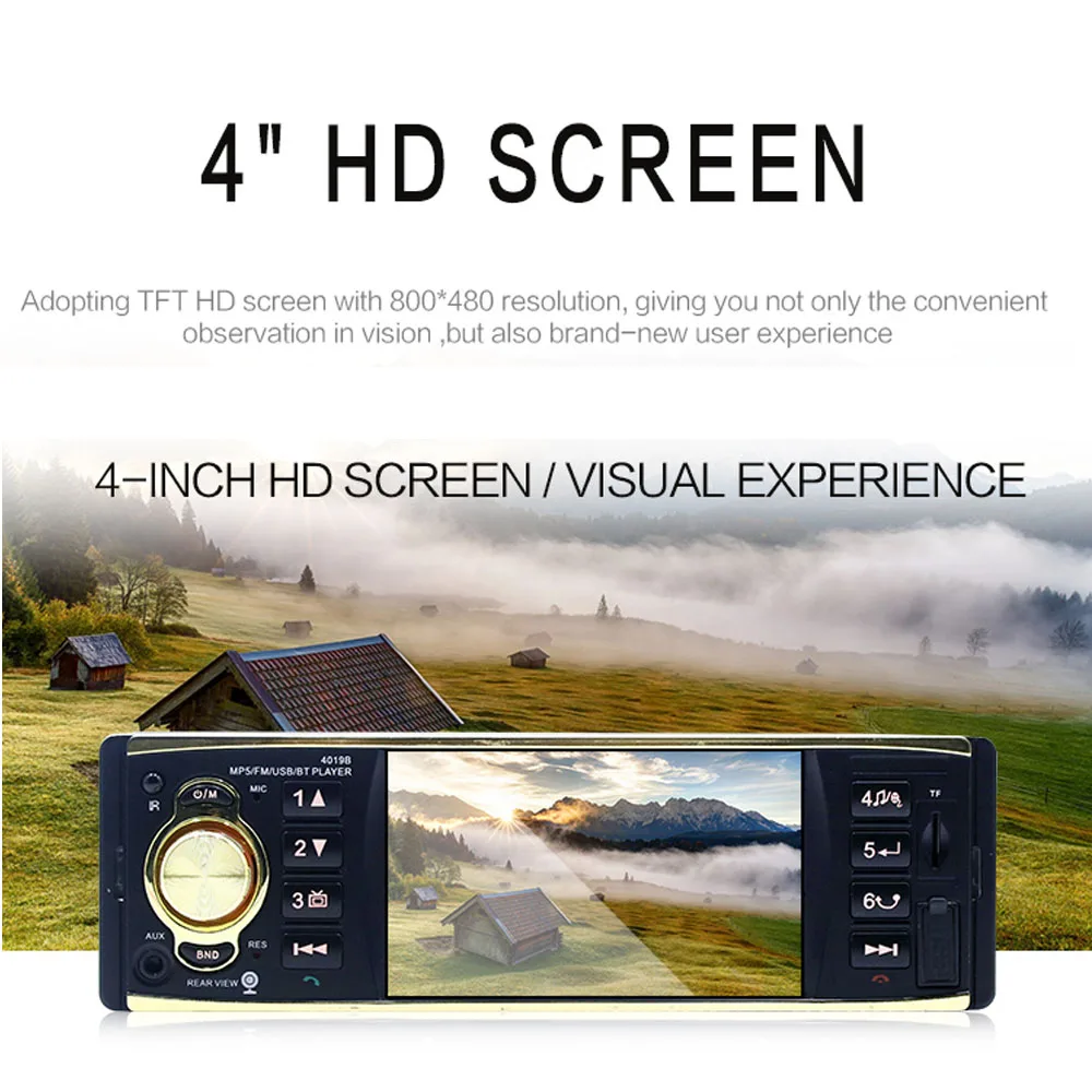 Автомагнитола Camecho 4022D 1 din FM радио автомобильный аудиоплеер 4 дюйма Bluetooth