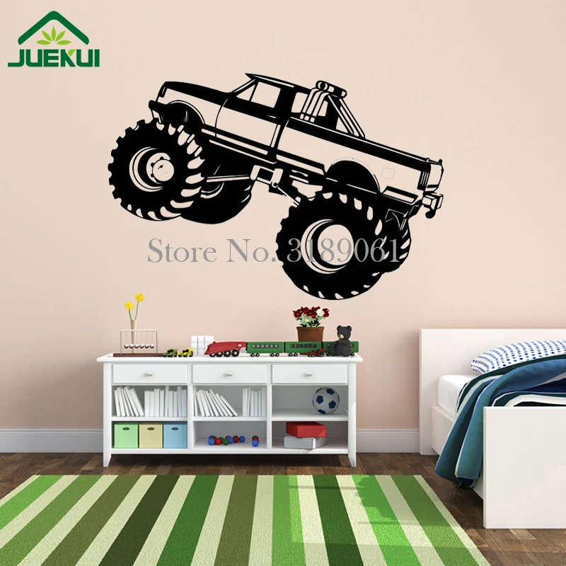 Монстр-Трак автомобиль внедорожник наклейки на стену для детской комнаты