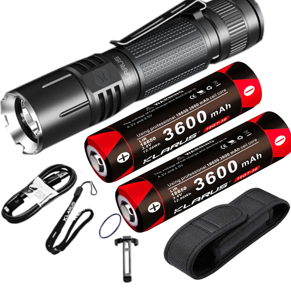 Klarus 360X1 360 градусов всенаправленный двойной переключатель фонарик с USB