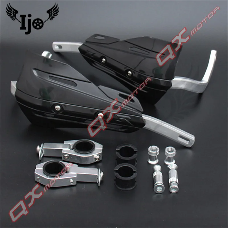 Черный IJO много цветов мотоцикл handguard профессиональная защита от падения Высококачественная Нескользящая ветрозащитная 22 мм 28 мм Dirtbike ручная защита - Цвет: Черный