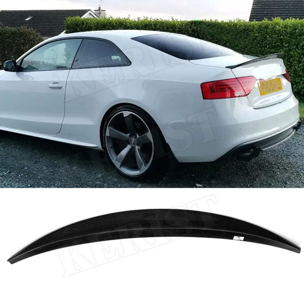 Крыло катушки багажника из настоящего углеродного волокна для Audi S5 B8/B8.5 Coupe 2008-2015