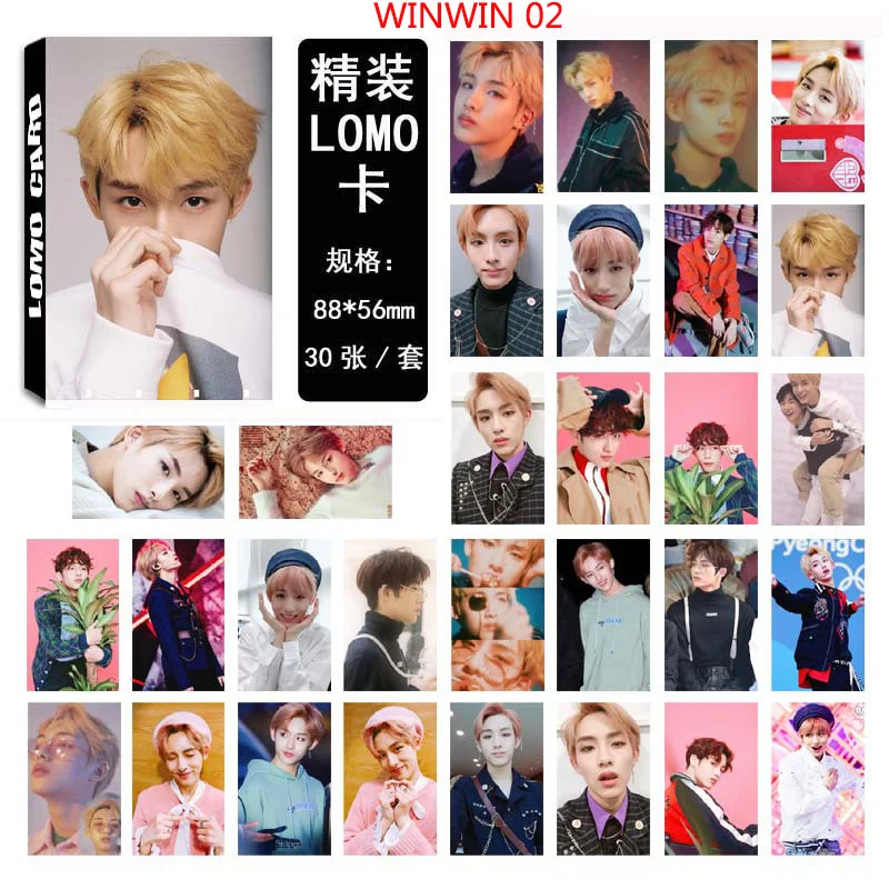 NCT TARIL YUTA CHENLE WINWIN 30 штук каждого BOSS TOUCH домашние ЛОМО коробки карты | Украшения и