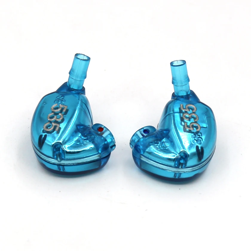 One pair Blue DIY Repair Housing Shell Cover Case For SE535 SE425 SE315 SE215 Earphone