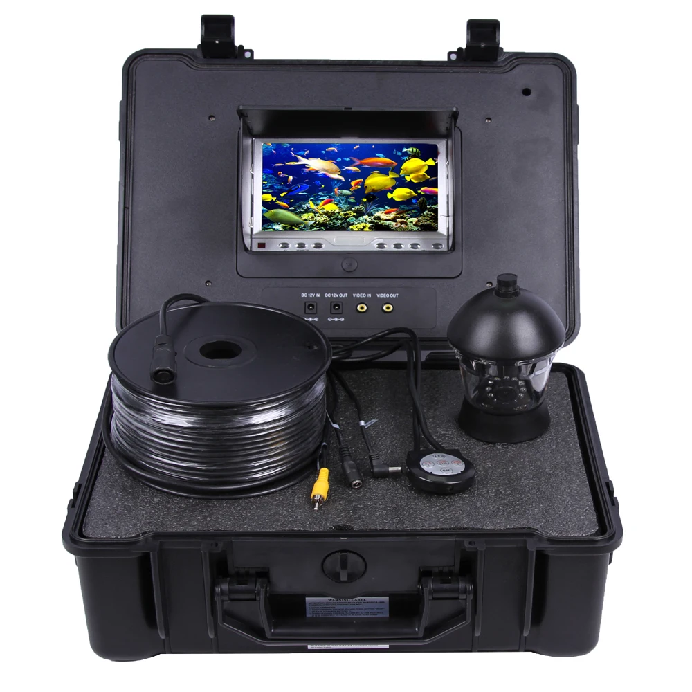 (1 комплект) 50 м кабель подводная рыболовная камера ИК вращение на 360 градусов