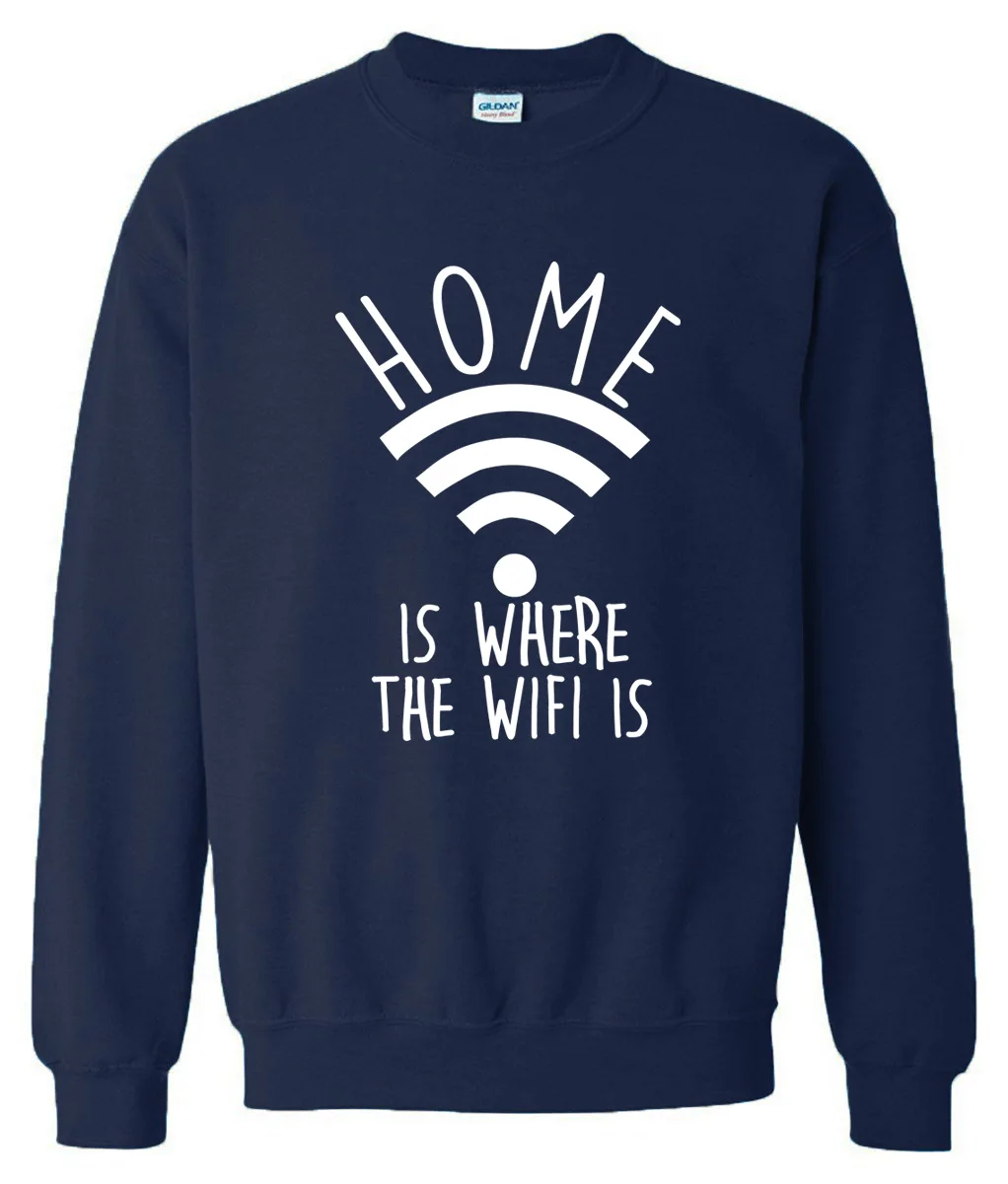 Мужская спортивная одежда Home Is The Wi Fi 2019 флисовые толстовки высокого качества