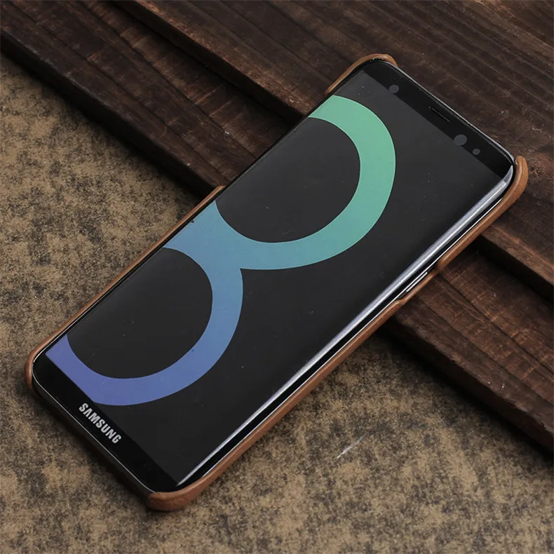 Роскошный брендовый чехол-накладка из натуральной кожи для samsung galaxy s8 plus чехлы для телефонов s8+ оболочка