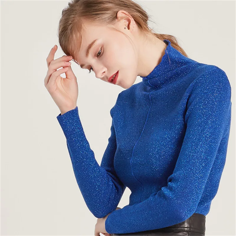 

Шерстяной кашемир яркая смесь шелка вязаный женский модный асимметричный подол пуловер свитер синий 3 цвета один и более размер