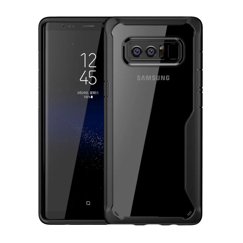 Luooyd антидетонационных чехол для Galaxy Note 8 прозрачный ПММА и ТПУ силиконовый Samsung