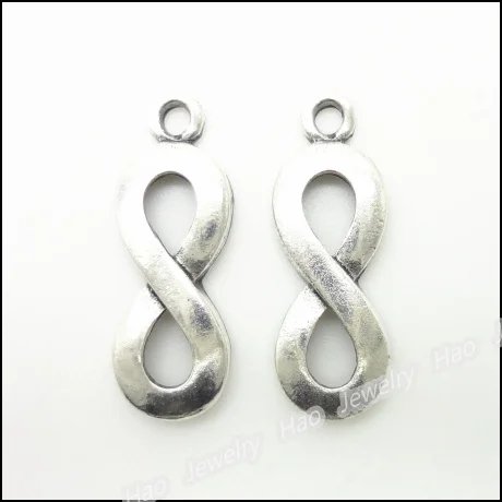 120 шт винтажные Подвески восемь кулон тибетский серебряный цинковый сплав