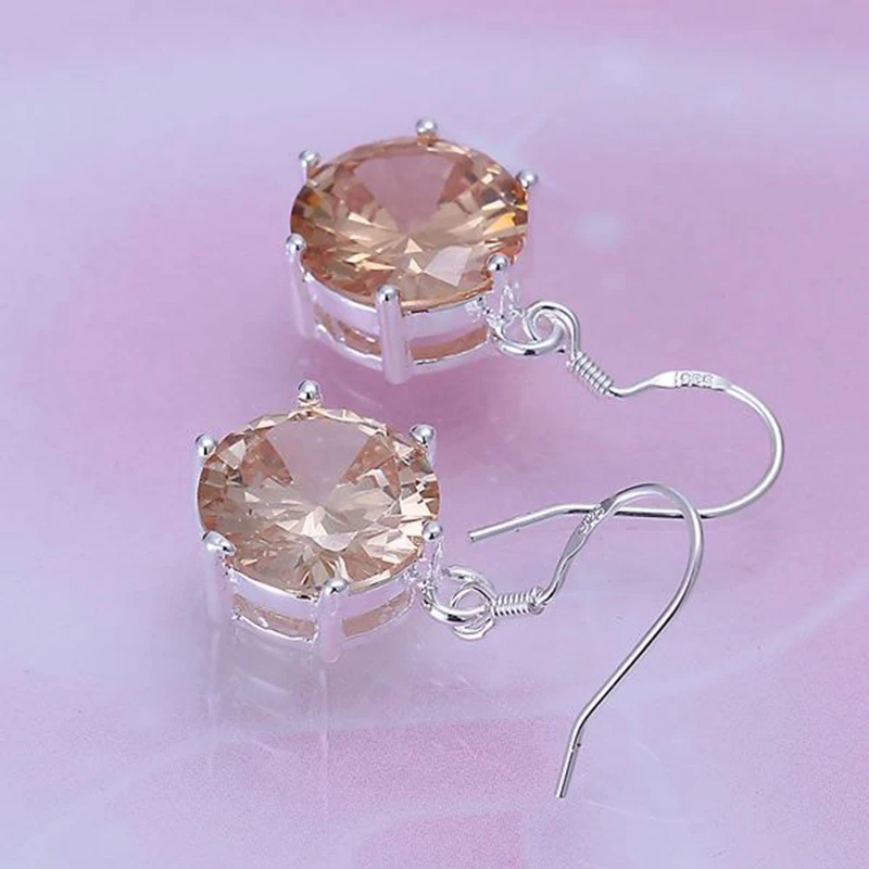 Модные ювелирные изделия для женщин серьги с покрытием из серебра 925 пробы и