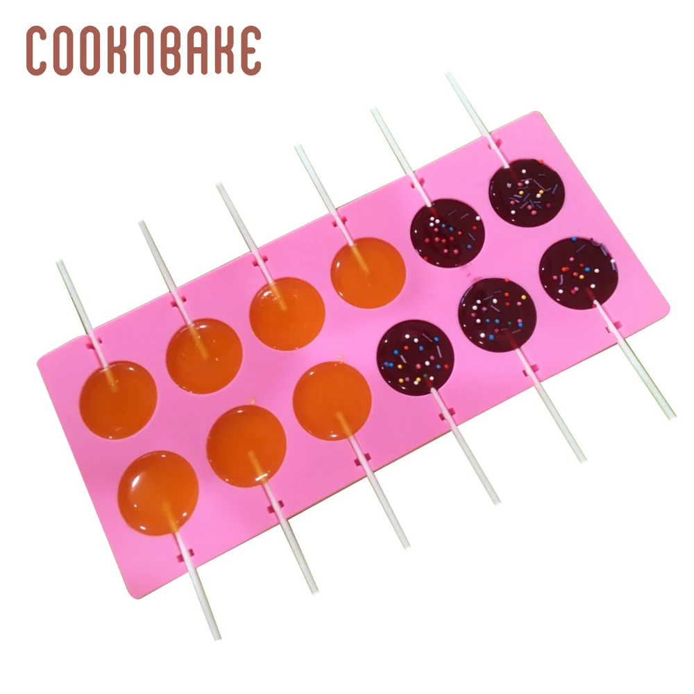 Силиконовая форма COOKNBAKE для леденцов конфет круглая шоколадного торта