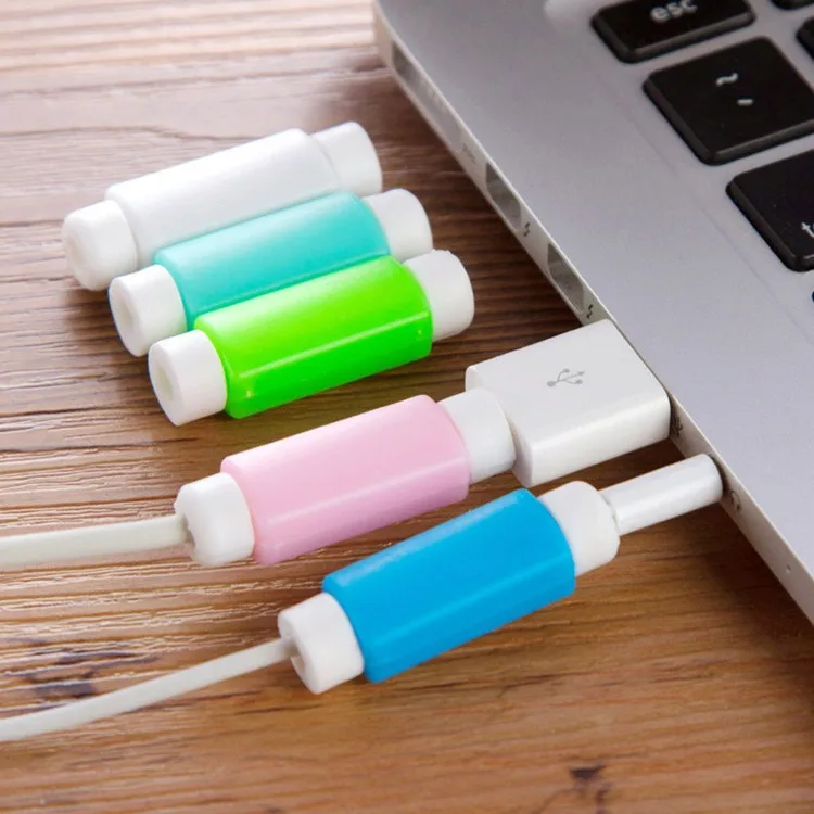 10pcs/lot USB Charger Earphone Cable Protector Colorful Earphones Data Cover For iPhone Samsung HTC Free shipping | Электроника