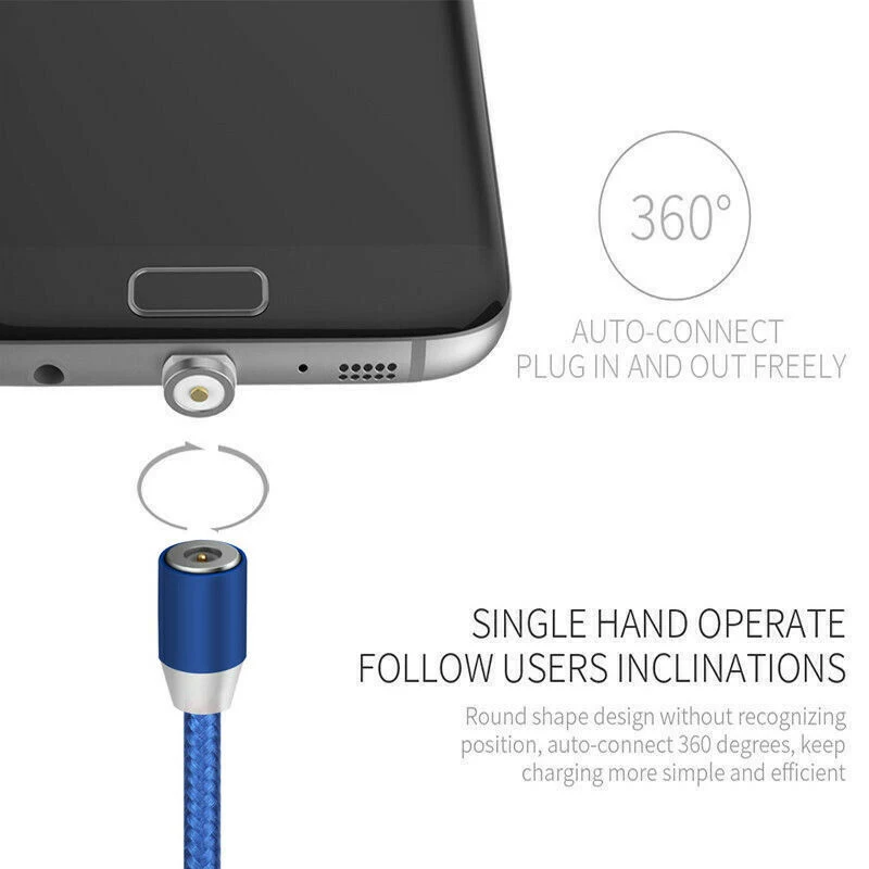 UGI 1m 2m 3m 3 Pack Быстрый Магнитный переходник для зарядки Micro USB зарядный кабель